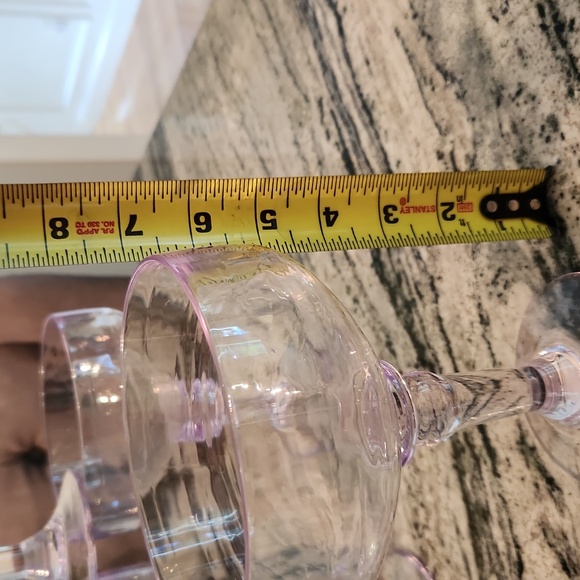 Margarita Glasses, Outdoor Clear Plastic, Lot of 4 - Picture 4 of 9